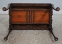 67695: HENKEL HARRIS Mahogany Tea Table w. Pine Ca