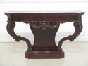 47273EC: KARGES French Style Carved Mahogany Conso