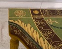 F51820EC: Adams Paint Decorated 1/2 Round Console 