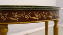 F51820EC: Adams Paint Decorated 1/2 Round Console 