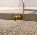 F31908: CHAPMAN High Quality Steel & Brass Glass T