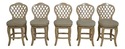 F63656EC: Set of 5 Revolving Seat Painted Finish B