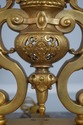 F72790: Pair Antique French Bronze Dolphin Andiron