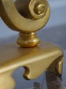 F72790: Pair Antique French Bronze Dolphin Andiron