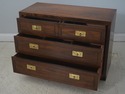 72794: HENREDON Campaign Style Oak 2 Over 2 Drawer