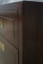 72794: HENREDON Campaign Style Oak 2 Over 2 Drawer