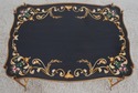 L72876: Regency Style Black & Gold Painted Iron Ba