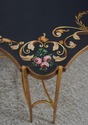L72876: Regency Style Black & Gold Painted Iron Ba