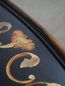 L72876: Regency Style Black & Gold Painted Iron Ba