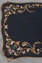 L72876: Regency Style Black & Gold Painted Iron Ba