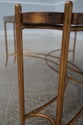 L72876: Regency Style Black & Gold Painted Iron Ba