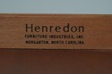72796: HENREDON Oak Campaign Style 1 Drawer Writin