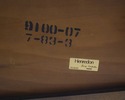 72796: HENREDON Oak Campaign Style 1 Drawer Writin