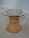 72785: MCGUIRE by BAKER Bamboo Base Beveled Glass 