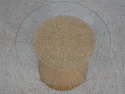 72785: MCGUIRE by BAKER Bamboo Base Beveled Glass 