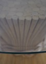 72785: MCGUIRE by BAKER Bamboo Base Beveled Glass 