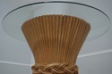 72785: MCGUIRE by BAKER Bamboo Base Beveled Glass 