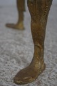 F72800: Vintage Bronze Swan Frame Glass Top Coffee