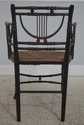 F72894: Pair Of Antique Rush Seat Bamboo Sussex Ty