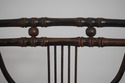 F72894: Pair Of Antique Rush Seat Bamboo Sussex Ty