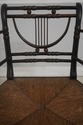 F72894: Pair Of Antique Rush Seat Bamboo Sussex Ty