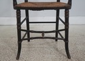 F72894: Pair Of Antique Rush Seat Bamboo Sussex Ty