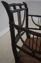 F72894: Pair Of Antique Rush Seat Bamboo Sussex Ty