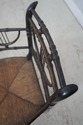 F72894: Pair Of Antique Rush Seat Bamboo Sussex Ty