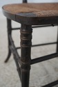F72894: Pair Of Antique Rush Seat Bamboo Sussex Ty