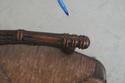 F72894: Pair Of Antique Rush Seat Bamboo Sussex Ty