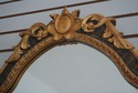 72878: Louis XV Style Black & Gold Wall Mirror