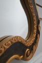 72878: Louis XV Style Black & Gold Wall Mirror