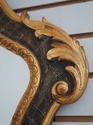 72878: Louis XV Style Black & Gold Wall Mirror