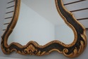 72878: Louis XV Style Black & Gold Wall Mirror
