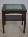 72880: STICKLEY Mission Oak Tile Top Lamp Table
