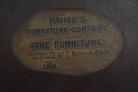 L72780: PAINES Vernis Martin Bow Front Mahogany Vi