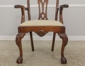 L59855EC: Set of 8 CRAFTIQUE Chippendale Mahogany 