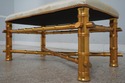 L57727: Decorator Newly Upholstered Gold Bamboo Fo