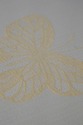 L57727: Decorator Newly Upholstered Gold Bamboo Fo