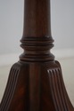 L67976: ETHAN ALLEN Round Mahogany Leather Top Dru