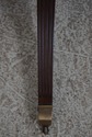L67976: ETHAN ALLEN Round Mahogany Leather Top Dru