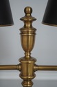 F72903: RALPH LAUREN Attributed Brass Lamp w. Leat