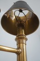 F72903: RALPH LAUREN Attributed Brass Lamp w. Leat