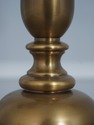 F72903: RALPH LAUREN Attributed Brass Lamp w. Leat