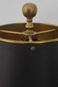 F72903: RALPH LAUREN Attributed Brass Lamp w. Leat