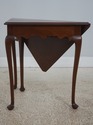 72812: BIGGS Mahogany Gate Leg Corner Table