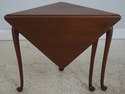 72812: BIGGS Mahogany Gate Leg Corner Table