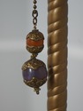 LF72897: Vintage Art Deco Peacock Shade Floor Lamp