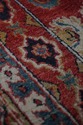 LF72929: Oriental Style Wool Rug w. Geometric Patt