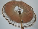 LF72897: Vintage Art Deco Peacock Shade Floor Lamp